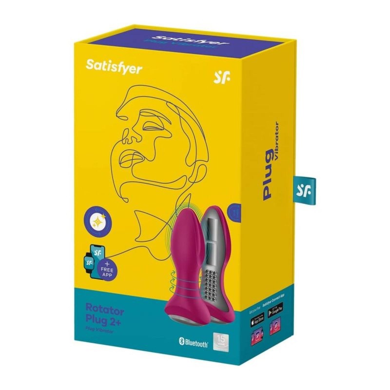 Korek analny Rotator Plug 2 Connect App (Violet)